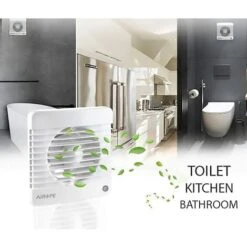 AIROPE-SILENTA-125 Mm Ventilateur, VMC,Extracteur D'air Avec Clapet Anti-retour + Moustiquaire Intégré,9.1 W,dB(A) 31,VMC Pour Salle De Bain,cuisine,bureau,WC,silencieux,Garantie 5 ANS -Atlantic Magasin 88768730 4