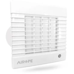 AIROPE-AS-100 Mm Ventilateur, Extracteur D'air,Volet Automatique, VMC, Pour Salle De Bain, Cuisine, WC, Bureau, Silencieux, Faible Consommation, Profil Élégant, Garantie 5 ANS