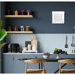 AIROPE-AS-100 Mm Ventilateur, Extracteur D'air,Volet Automatique, VMC, Pour Salle De Bain, Cuisine, WC, Bureau, Silencieux, Faible Consommation, Profil Élégant, Garantie 5 ANS -Atlantic Magasin 88768733 4