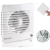 AIROPE-SILENTA-100 Mm Ventilateur,Extracteur D'Air,VMC Avec Clapet Anti-Retour + Moustiquaire Intégré,7 W,dB(A) 26,VMC Pour Salle De Bain,Cuisine,Bureau,WC,Silencieux,Garantie 5 ANS