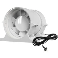 AIROPE-PRO-125 Mm Extracteur Ventilateur D'Air,Conduit En Ligne, Économe En Énergie, Pour Salle De Bain,WC,Toilette,Tente,Serre,Cuisine, Garage,Refroidissement, D'évacuation,Booster,Garantie 5 ANS