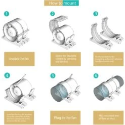 AIROPE-PRO-100 Mm Extracteur Ventilateur D'Air,Conduit En Ligne, Économe En Énergie, Pour Salle De Bain,WC,Toilette,Tente,Serre,Cuisine, Garage,Refroidissement, D'évacuation,Booster,Garantie 5 ANS -Atlantic Magasin 88768738 5