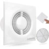 AIROPE -AC-SC- 100 Mm Ventilateur,Extracteur D'Air Avec Clapet Anti-Retour + Moustiquaire Intégré,VMC,Faible Consommation D'énergie,pour Salle De Bain,Cuisine,Bureau,WC,Silencieux,Garantie 5 ANS