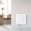 Heilmetz Radiateur Eau Chaude En Acier Design Vertical Radiateur Chauffage Central Blanc 63x62cm