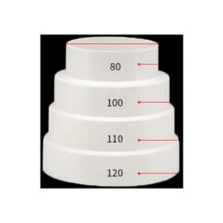 Réducteurs Universels épaissis Améliorés Pour Systèmes De Ventilation Réducteurs Ronds En PVC à Utiliser Avec Les Conduits De Climatisation Et Les Ventilateurs D'extraction (80 120 Mm 2 Pièces)