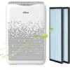 Aiibot Purificateur D’Air, Purificateurs D'Air Avec 2 Filtres HEPA H13 Et Charbon Actif, Sans Ozone, Ioniseur D’Air Maison Silencieux, Eliminer La Poussière, Les Poils D’Animaux, Le Pollen, Les Allerg