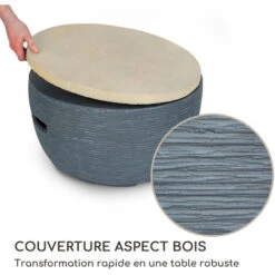 Chauffage à Gaz - Blumfeldt Vitina - 40.000btu/13kw - Couverture Brûleur En Acier Inoxydable - Gris -Atlantic Magasin 89223170 4