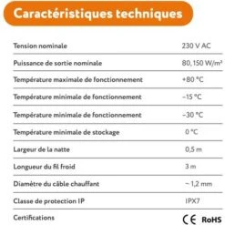 AluPRO 150 - Natte Chauffante Pour Parquet, Sols Flottants 150 W/m² 7.0 M² -Atlantic Magasin 89605572 5
