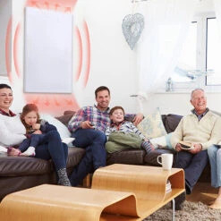 Panneau Rayonnant 600W Chauffage Infrarouge En Cristal De Carbone à Distance Avec Thermostat Numérique, Incl.TÜV GS HENGMEI -Atlantic Magasin 90040796 4