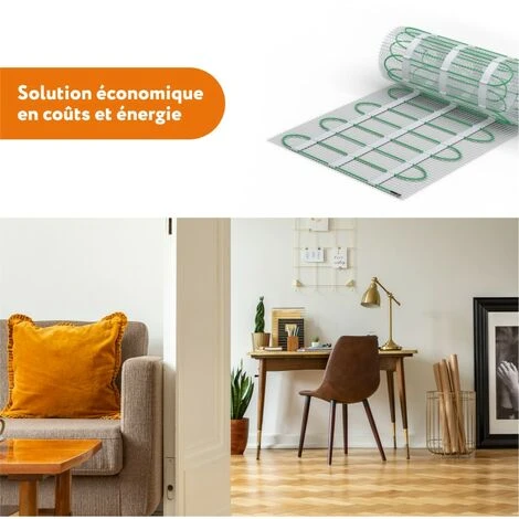 EcoPRO-200 Kit Carrelage, Pierre, Chape 200 W/m² + Thermostat MCS 750 WiFi Blanc 4.5 M² 4 EcoPRO-200 Kit Carrelage, Pierre, Chape 200 W/m² + Thermostat MCS 750 WiFi Blanc 4.5 M² – Image 4