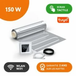AluPRO 150 - Kit Sols Flottants 150 W/m² + Thermostat MCS 750 Wifi Blanc 1.0 M²