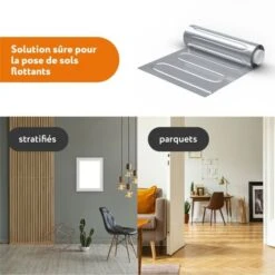 AluPRO 150 - Kit Sols Flottants 150 W/m² + Thermostat MCS 750 Wifi Blanc 1.0 M² -Atlantic Magasin 90399293 4