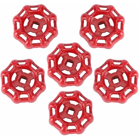 6 Pcs Robinet Poignée Vanne Interrupteur Poignée,Remplacement Vanne à Vanne Volant Tuyaux De Robinet De Rechange En Fonte Ronde Bouton Meuble Tiroir Porte Placard Volant Rouge 66cm 1 6 Pcs Robinet Poignée Vanne Interrupteur Poignée,Remplacement Vanne à Vanne Volant Tuyaux De Robinet De Rechange En Fonte Ronde Bouton Meuble Tiroir Porte Placard Volant Rouge 66cm