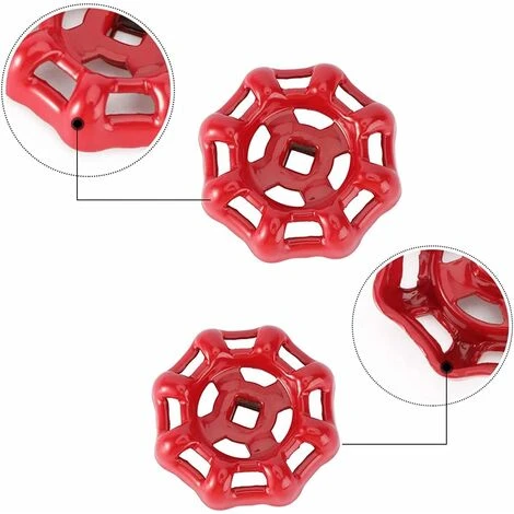 6 Pcs Robinet Poignée Vanne Interrupteur Poignée,Remplacement Vanne à Vanne Volant Tuyaux De Robinet De Rechange En Fonte Ronde Bouton Meuble Tiroir Porte Placard Volant Rouge 66cm 3 6 Pcs Robinet Poignée Vanne Interrupteur Poignée,Remplacement Vanne à Vanne Volant Tuyaux De Robinet De Rechange En Fonte Ronde Bouton Meuble Tiroir Porte Placard Volant Rouge 66cm – Image 3