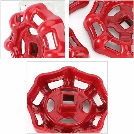 6 Pcs Robinet Poignée Vanne Interrupteur Poignée,Remplacement Vanne à Vanne Volant Tuyaux De Robinet De Rechange En Fonte Ronde Bouton Meuble Tiroir Porte Placard Volant Rouge 66cm 4 6 Pcs Robinet Poignée Vanne Interrupteur Poignée,Remplacement Vanne à Vanne Volant Tuyaux De Robinet De Rechange En Fonte Ronde Bouton Meuble Tiroir Porte Placard Volant Rouge 66cm – Image 4