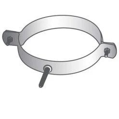 Collier De Fixation Murale D'aspiration D. 200 Mm - AB-UCF200 - Holzprofi