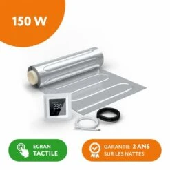 AluPRO 150 - Kit Sols Flottants 150 W/m² + Thermostat TP 750 Tactile Blanc 1.0 M²