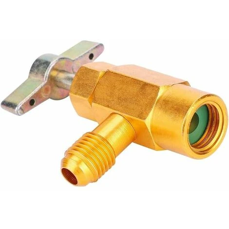 1/4"adaptateur De Filetage SAE R-134a R-134 AC Robinet De Réfrigérant Peut Distributeur Outil De Valve 1/2" Filetage Acme 5 1/4"adaptateur De Filetage SAE R-134a R-134 AC Robinet De Réfrigérant Peut Distributeur Outil De Valve 1/2" Filetage Acme – Image 5