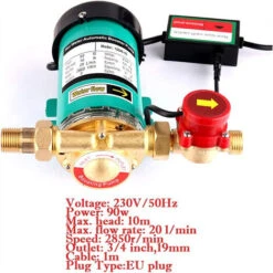 90W Pompe De Circulation Pompe à Eau Chaude Pompe à Eau Domestique Pression Automatique Booster Pompe Pour Douche Et Jardin 20l/Min -Atlantic Magasin 91372229 3