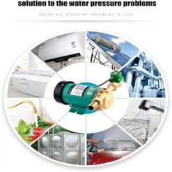 90W Pompe De Circulation Pompe à Eau Chaude Pompe à Eau Domestique Pression Automatique Booster Pompe Pour Douche Et Jardin 20l/Min -Atlantic Magasin 91372229 5