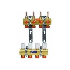 Kit Collecteur Prémonté Avec Débitmètre Giacomini R553F 1x18/2