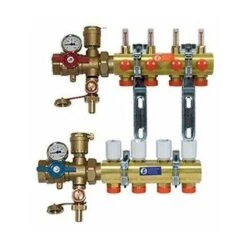 Kit Collecteur Prémonté Avec Débitmètre Giacomini R553FK 1x18/2