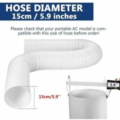 Tuyau Climatiseur Mobile, Tuyau D'évacuation D'air En Pvc Flexible Tube De Ventilation Universel Tuyau Kit Pour Climatiseur Mobile Diamètre (15CM Diamètre 200CM Longueur) -Atlantic Magasin 92151020 4