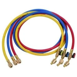 Jeu De 3 Flexibles 1/4 SAE Femelle Droit X 1/4 SAE Femelle 45°