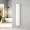 EMKE Radiateur Eau Chaude En Acier, 160x30cm, Tube Plat Vertical Double Couche, Convient Pour 11,9 M² Blanc 889W