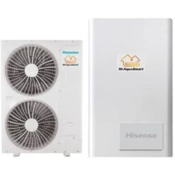 HISENSE HI-AQUASMART AHM-160UXCSAPA3 + AHW-160UCSEP POMPE À CHALEUR AIR-EAU SPLIT R-410 AVEC RÉGULATION INCLUSE