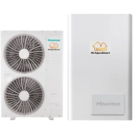 HISENSE HI-AQUASMART AHM-160UXCSAPA3 + AHW-160UCSEP POMPE À CHALEUR AIR-EAU SPLIT R-410 AVEC RÉGULATION INCLUSE 1 HISENSE HI-AQUASMART AHM-160UXCSAPA3 + AHW-160UCSEP POMPE À CHALEUR AIR-EAU SPLIT R-410 AVEC RÉGULATION INCLUSE