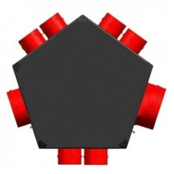 Plénum Universel D'extraction Isolé 6 Piquages 80 / 1 En 125 Pour VMC Double Flux - SOLER ET PALAU