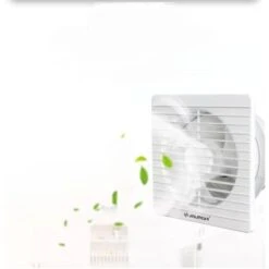 150mm Extracteur D'Air Avec Clapet Anti-Retour 4 Pouces, 10W,dB(A) 38, Pour Salle De Bain, Cuisine, Bureau, WC, Silencieux -Atlantic Magasin 92678201 3