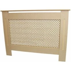 MonsterShop Cache Radiateur à Motif Grillagé En MDF Naturel Personnalisable De 111,5cm De Large X 82cm De Haut X 18,8cm De Profondeur -Atlantic Magasin 9286091 3