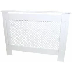MonsterShop Cache Radiateur à Motif Grillagé En MDF Blanc De 111,5cm De Large X 82cm De Haut X 18,8cm De Profondeur -Atlantic Magasin 9286094 3