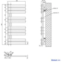 Heilmetz Sèche-Serviettes à Eau Chaude, Radiateur Sèche-Serviettes Plat, 400 X 899 Mm, Raccordement Latéral Pour Sèche-Serviettes à Eau Chaude, Blanc 9 Heilmetz Sèche-Serviettes à Eau Chaude, Radiateur Sèche-Serviettes Plat, 400 X 899 Mm, Raccordement Latéral Pour Sèche-Serviettes à Eau Chaude, Blanc -Atlantic Magasin 93338930 5