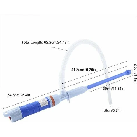 Pompe De Transfert à Liquide De Pompe à Eau à Pompe à Eau électrique Portative Pompe à Essence à Essence Diesel Fluide Pompe De Bassin De Réservoir De Poissons Avec Tube D'aspiration Bleu A 2 Pompe De Transfert à Liquide De Pompe à Eau à Pompe à Eau électrique Portative Pompe à Essence à Essence Diesel Fluide Pompe De Bassin De Réservoir De Poissons Avec Tube D'aspiration Bleu A – Image 2
