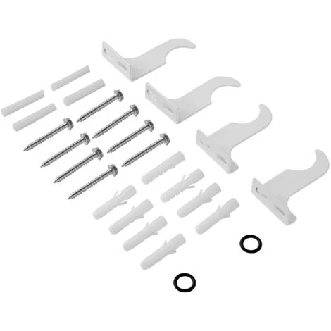 Meykoers Support Pour Radiateur Blanc Support Mur Kit Montage 1 Meykoers Support Pour Radiateur Blanc Support Mur Kit Montage