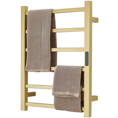 Radiateur Sèche-Serviette Électrique Chauffe-Serviettes Pour Salle De Bain, Mural Avec Minuterie Porte-Serviettes Chauffant Thermostatique En Acier Inoxydable 304 60X45cm Hardwired 1 Radiateur Sèche-Serviette Électrique Chauffe-Serviettes Pour Salle De Bain, Mural Avec Minuterie Porte-Serviettes Chauffant Thermostatique En Acier Inoxydable 304 60X45cm Hardwired