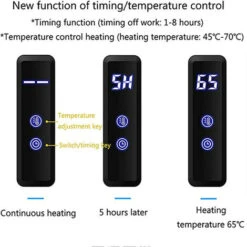 Radiateur Sèche-Serviette Électrique Chauffe-Serviettes Pour Salle De Bain, Mural Avec Minuterie Porte-Serviettes Chauffant Thermostatique En Acier Inoxydable 304 60X45cm Hardwired 8 Radiateur Sèche-Serviette Électrique Chauffe-Serviettes Pour Salle De Bain, Mural Avec Minuterie Porte-Serviettes Chauffant Thermostatique En Acier Inoxydable 304 60X45cm Hardwired -Atlantic Magasin 94677959 4