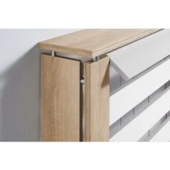 TOPKIT Couverture De Radiateur Victoria 3092 90 Cm De Large Petit Cache-radiateur Design élégant Chêne Blanc -Atlantic Magasin 94927439 5