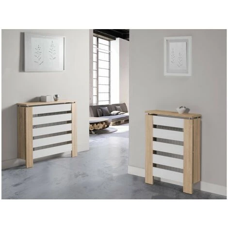 TOPKIT Couverture De Radiateur Victoria 3062 60 Cm De Large Petit Cache-radiateur Design élégant Chêne Blanc 3 TOPKIT Couverture De Radiateur Victoria 3062 60 Cm De Large Petit Cache-radiateur Design élégant Chêne Blanc – Image 3