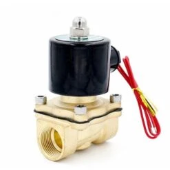 Normal Fermé Électrique Électrovanne Eau Air Laiton N / C, 1"(2W250-25)AC 220V DC 12V-24V