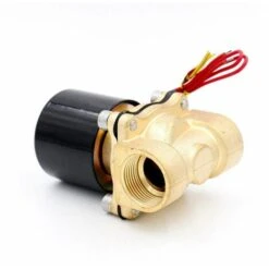 Normal Fermé Électrique Électrovanne Eau Air Laiton N / C， 1"（2W250-25）AC 220V DC 12V-24V -Atlantic Magasin 95377740 3
