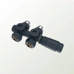 S'AFIELINA Thermostat De Radiateur Set Multibloc Pour Radiateur Robinetterie De Raccordement Pour Radiateur De Salle De Bain, Anthracite (1 Pc) Thermostat Bloc Robinet Vanne Accessoires De Chauffage F