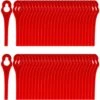 100pcs Lames En Plastique De Rechange Pour Coupe Bordure Lame De Tondeuse à Gazon Lames Pour Débroussailleuse Sans Fil Lames De Coupe De Remplacement Pour Jardin Pelouse (L83 Rouge 10×5mm)