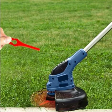 100pcs Lames En Plastique De Rechange Pour Coupe Bordure Lame De Tondeuse à Gazon Lames Pour Débroussailleuse Sans Fil Lames De Coupe De Remplacement Pour Jardin Pelouse (L83 Rouge 10×5mm) 3 100pcs Lames En Plastique De Rechange Pour Coupe Bordure Lame De Tondeuse à Gazon Lames Pour Débroussailleuse Sans Fil Lames De Coupe De Remplacement Pour Jardin Pelouse (L83 Rouge 10×5mm) – Image 3