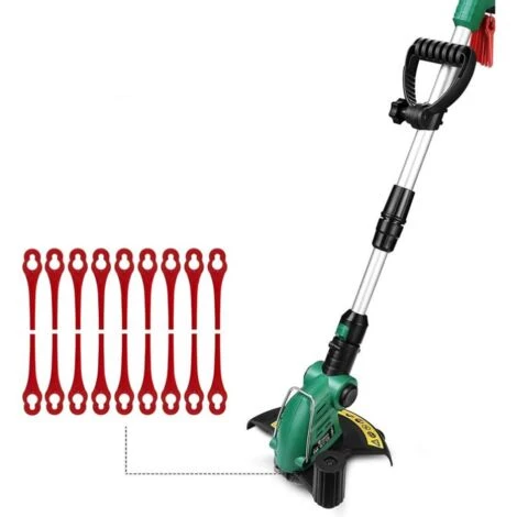100pcs Lames En Plastique De Rechange Pour Coupe Bordure Lame De Tondeuse à Gazon Lames Pour Débroussailleuse Sans Fil Lames De Coupe De Remplacement Pour Jardin Pelouse (L83 Rouge 10×5mm) 5 100pcs Lames En Plastique De Rechange Pour Coupe Bordure Lame De Tondeuse à Gazon Lames Pour Débroussailleuse Sans Fil Lames De Coupe De Remplacement Pour Jardin Pelouse (L83 Rouge 10×5mm) – Image 5