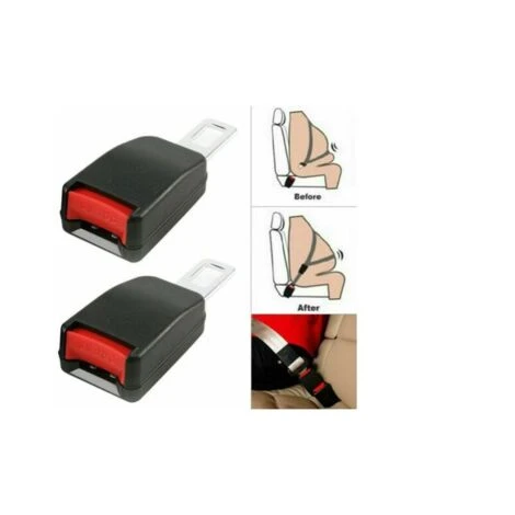 2X Clip De Verrouillage De Boucle D'Extension D'Extension De Ceinture De Sécurité De Voiture Réglable 2 2X Clip De Verrouillage De Boucle D'Extension D'Extension De Ceinture De Sécurité De Voiture Réglable – Image 2