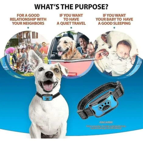 Miofth 3 In1 Collier Anti-aboiement Pour Chien Dispositif D'aboiement Excessif Sûr Inoffensif & Formation Anti-aboiements Sans Cruauté 3 Miofth 3 In1 Collier Anti-aboiement Pour Chien Dispositif D'aboiement Excessif Sûr Inoffensif & Formation Anti-aboiements Sans Cruauté – Image 3